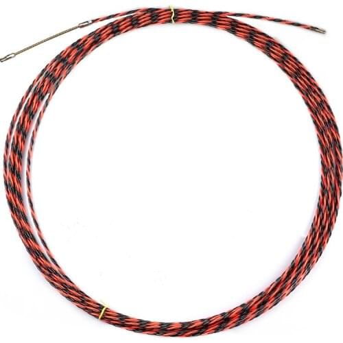 Professional 15M/49Ft 6mm Cable Fish Tape Wire Network Wire Guider Cable Puller Electrician Threading Device Lead Device