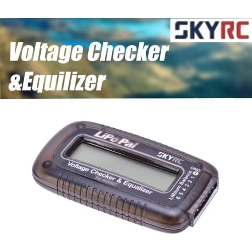 SKYRC LiPoPal 2-6S Lipo Battery Voltage Checker Equilizer Self Voltage Balancer Capacity Display Voltage Indicator