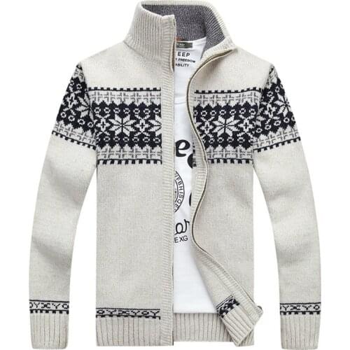 Sping Autumn Coat Casual Sweater Men Jackets Striped Knit Sweater Windbreaker Warm Fashion Cardigan Men Sweaters