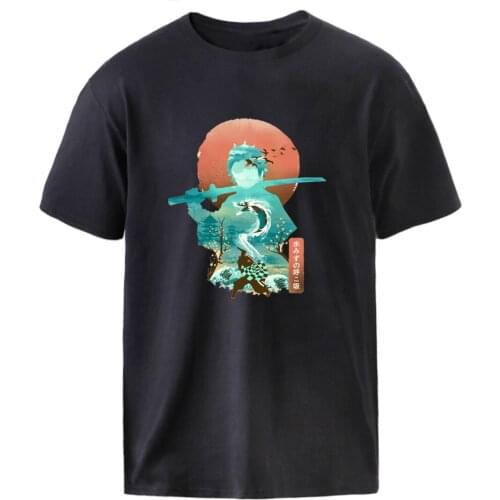 Demon Slayer Short Sleeve Tops Japanese Anime Print Man T-shirts Summer Male Brand Harajuku Vintage Loose Fit Streetwear Tops