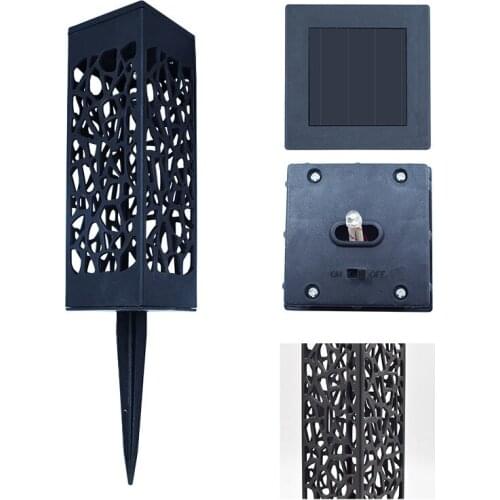 Outdoor waterproof solar light beautiful hollow lawn light LED light control sensor light garden light