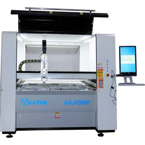 ACCTEK 1000W fiber laser cutting machine sheet metal made in China cnc fiber metal cutter AKJ1390F