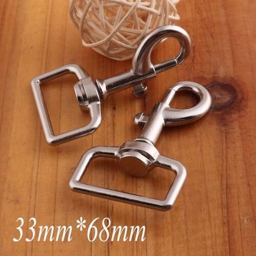 Lobster Swivel Clasps,1 1/2"Silver Hook Claws Lobster clasp Carabiner Snap Buckle Gate Bag Purse Strap Handbag Hook-4PCS