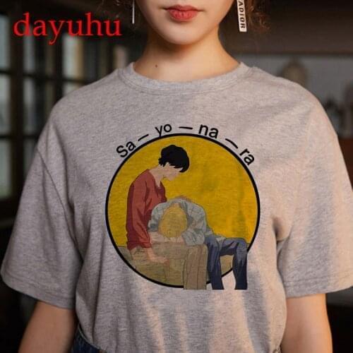 Banana Fish T-Shirt Hot Japanese Anime Cartoon T Shirt Funny Manga Graphic Tees Men Kawaii Summer Tops Unisex Tops Tshirt Male