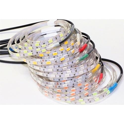 1M 5V USB LED Strip light SMD 5630 5730 60Leds White/Warm white/Red/Green/Blue/Yellow/Pink/Ice blue LED Tape With 50cm USB Cable