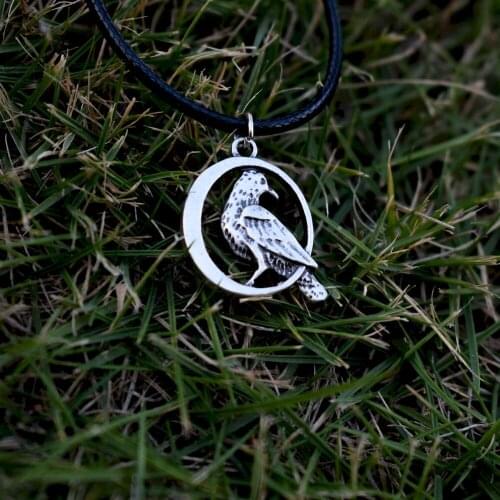 1pcs Celtics raven necklace Crow jewelry