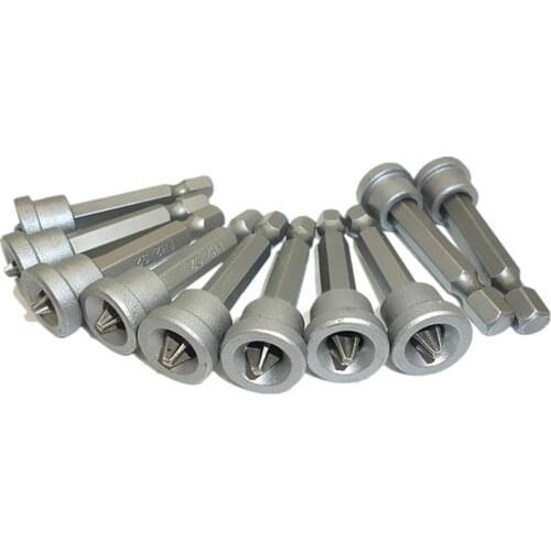 10X Gypsum Board Drywall Ph2 Screwdriver Bit 50mm Bits Plaster Screw Positioner