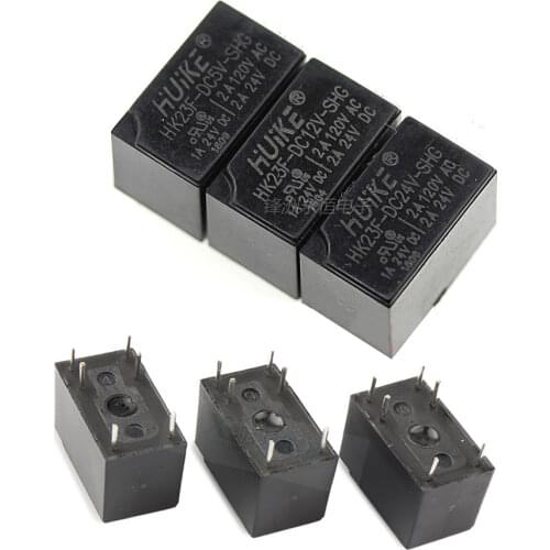 10PCS/Lot HK23F 5V 12V 24V 2A Relay HK23F-DC5V-SHG HK23F-DC12V-SHG HK23F-DC24V-SHG
