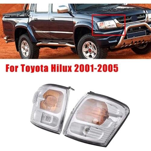 2Pcs Car Front Corner Light Turn Signal Daytime Running Light for Toyota Hilux 2001-2005 81520-35280 81521-35280