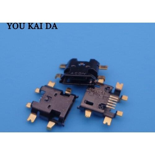 5pcs Micro USB jack connector for HTC phone T328W T328D T328T USB plug 1V Data Interface ONE V charging plug mini usb socket