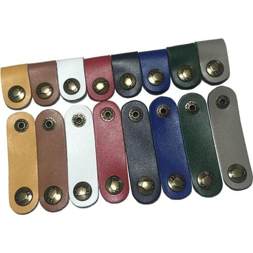 Travel Accessories Leather Cable Winder Earphone Protector USB Phone Holder Accessory Packe Organizers Dropshipping