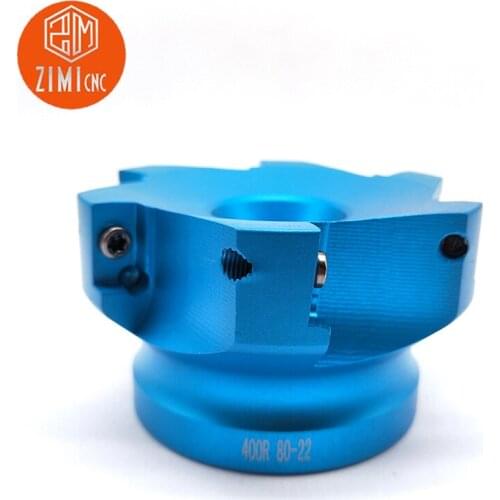 Aluminum milling cutter 400R-80-22-6F indexable face milling cutter 6 blade for APKT1604 milling insert milling machine CNC tool