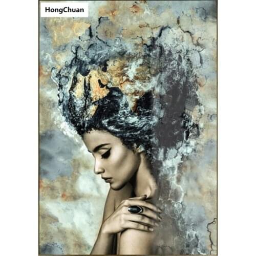 Fast delivery 5D DIY square/round diamond painting painted beauty charactermosaic diamond embroidery crossstitch home decoration