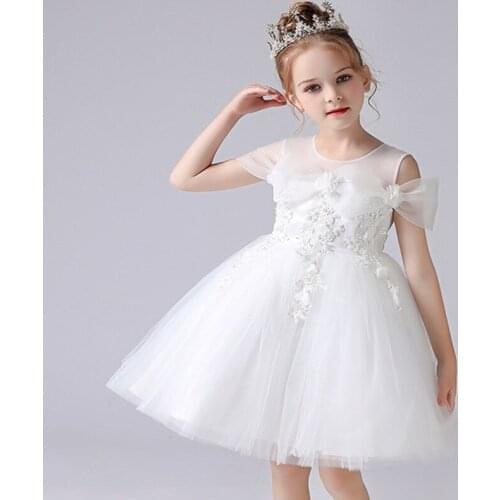 Traces Of Summer New Spot Girls Princess Pengpeng Dress Childrens Wedding Dress Childrens Clothing