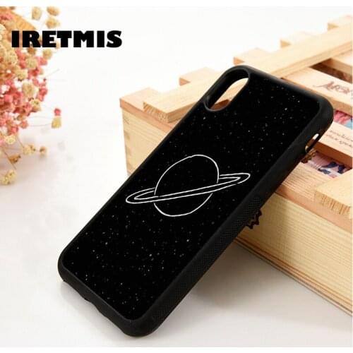 Iretmis 5 5S SE 6 6S TPU Silicone Rubber Phone Case Cover for iPhone 7 8 Plus X Xs 11 12 MINI Pro Max XR Land Of Saturn
