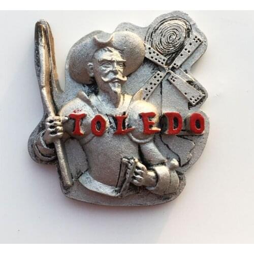 Spain ancient city of Toledo creative cultural tourism commemorative decoration painted crafts magnetic refrigerator magnet gift