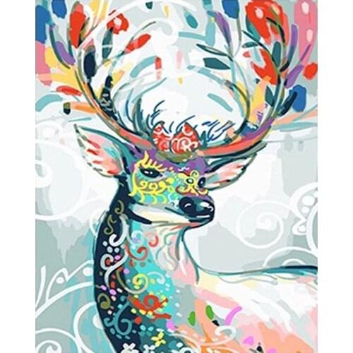 GATYZTORY 40x50cm Frame Giraffe DIY Painting By Numbers Animals Modern Wall Art Picture Unique For Home Decor Artwork Gift