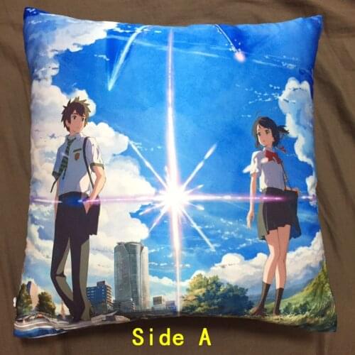 Kimi No Na Wa Your Name Anime Two Side Pillowcases Hugging Pillow Cushion Case Cover Otaku Cosplay Gift New 036