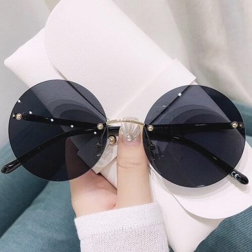 Fashion Diamond Sunglasses Women Luxury Brand Designer Colorful Round Sunglasses Retro Black Eyewear Shades UV400 with Box NX
