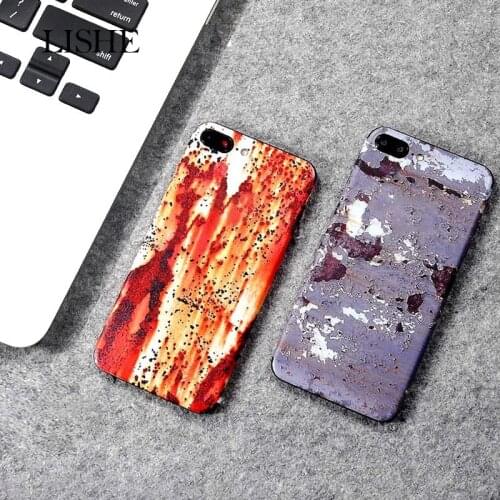 Personalized Newest Rust Spot Pattern Colorful Protective Film Sticker For iPhone 6 6S X 7 8 Plus Back Cover Glue Skin PVC Decal