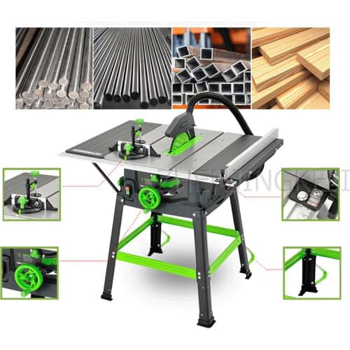 Table saw деревообработка sierra de mesa para mader Woodworking Tools Cutting Machine Iron Plate Plastic Aluminum Panel Saw