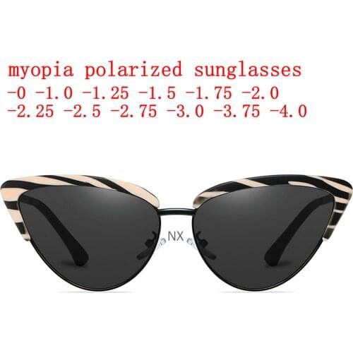 Optical Myopia Polarized sunglasses Vintage Brand Design Fashion Womens Prescription Glasses Women Eyeglasses with diopter NX