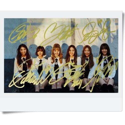 Signed GFRIEND autographed original group photo 6 inches freeshipping 062017 A