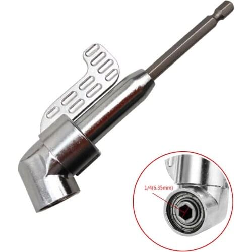 45 Degree Angle Screw Driver Socket Holder Adapter 1/4" Power Drill Tool Right Angle Driver Magnetic Screwdriver Drill