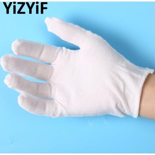 Children Kid Cotton Gloves Working Gloves Lightweight Thin Protective Glove for Coin Jewelry Silver Inspection Cleaning Magician