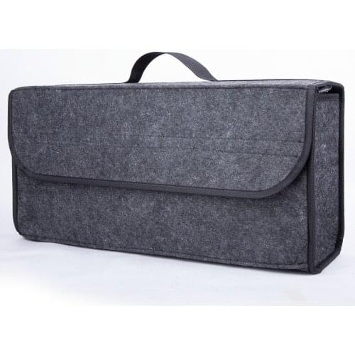 Portable Foldable Car Trunk Organizer Felt Cloth Storage Box Case Auto Interior Stowing Tidying Container Bags