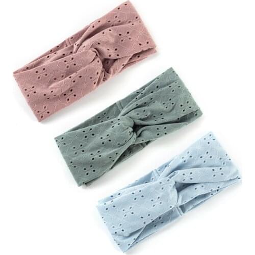 Geebro Women Headband Solid Color Hollow DesginTurban Sport Yoga Hairband Breathable Headwrap Girls Hair Accessories