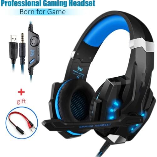 G9000 gaming Headset Wired Glowing Earphones for PS5 Headphone Deep Bass Stereo Casque with Mic for PS4 new XBOX PC Laptop