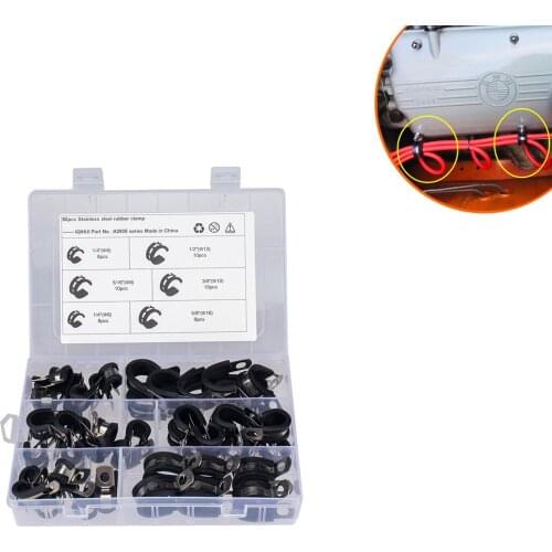 Straight-52 Is Only Equipped with 5 Specifications - Stainless Steel 304 Rubber Strip Clamp R-type Connecting Rubber Strip Clamp