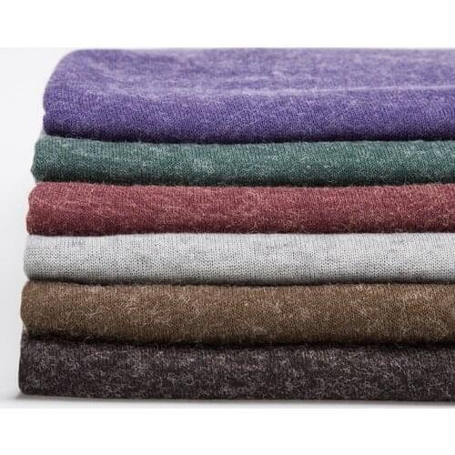 KA0105 Viscose Wool Knit Fabric Thin Jersey Fabric For Sewing Cardigan And Scarf In Spring And Autumn 50x150cm/Piece