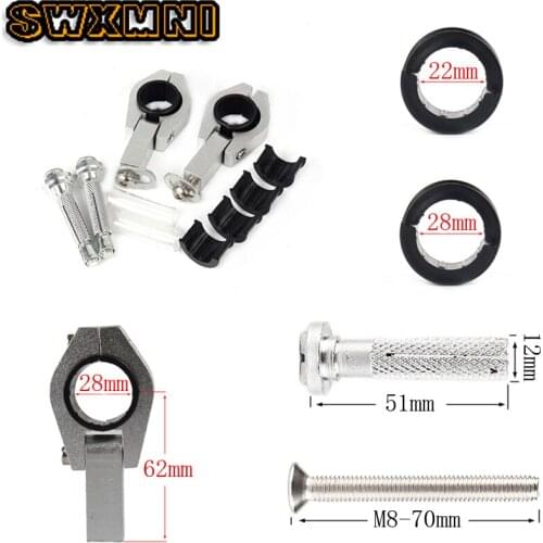 High quality 28mm 1-1/8 inch Motorcycle Hand Guard Handguards Fat Clamp Mounting Kit Motorbike Component Alloy Motorcycle Parts