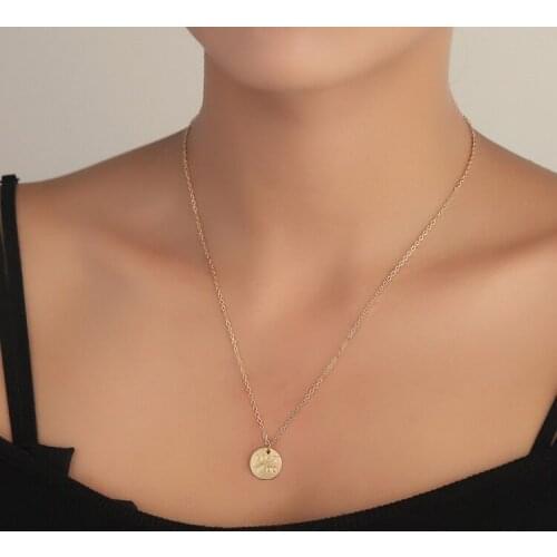 I Will Go and Do Arrow Coin Necklaces Encouraging Word Pendant Mutual Theme Jewelry Gift for Friend Daughter