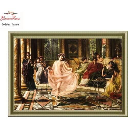 Golden Panno Needlework DIY DMC Cross stitch Sets For Embroidery kits Precise unprinted religion Patterns Counted Cross-stitch07