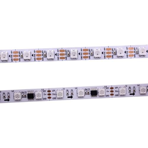 1/2/3/4/5M DC5V 12V WS2812B WS2811 RGB led strip 30/60/144leds/m individually addressable smart strip tape lighting Smart pixel