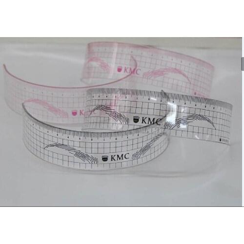 Freeshipping 10Pcs Newest Design Eyebrow Stencils &Eyebrow Rulers For Permanent Makeup