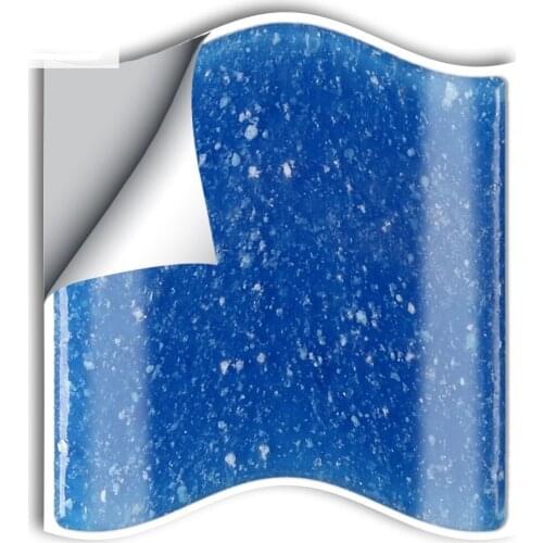 10cm/15cmx25pcs Blue Mix Mosaic PVC Waterproof Self Adhesive Wall Sticker Tile Sticker For Kitchen Bathroom Furniture SJ010