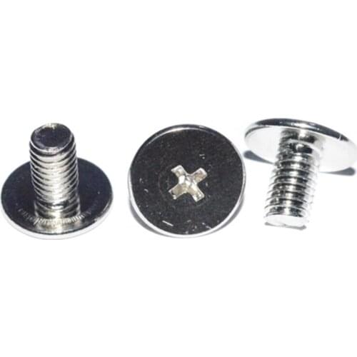 101Pcs M2 Nickel Plated Phillip Thin Head Screws Cross CM Big Flat Header Bolts Mechanical Screw Bolt 2mm-8mm Length