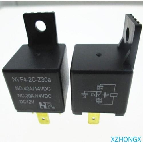 12V relay NVF4-2C-Z30a-DC12V NVF4-2C-Z30a-12VDC NVF4-2C-Z30a NVF42CZ30a DC12V 12VDC 12VDC 40A 30A 4PIN