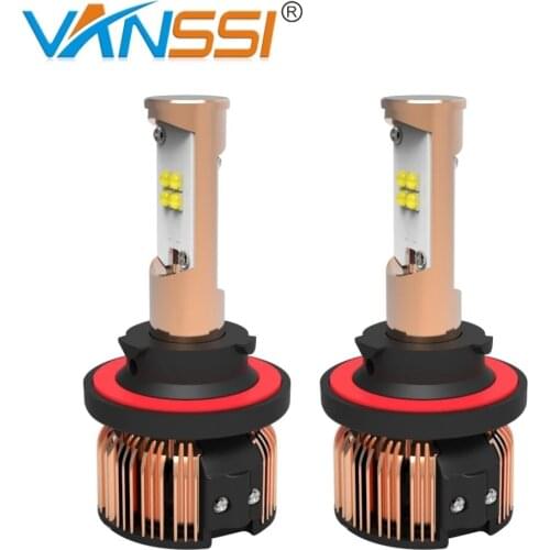 VANSSI 2Pcs 9008 H13 Car LED Headlight Bulbs 40W 4000LM Auto Headlight Fog Bulb Conversion Kit 6000K White Fog Day Running Light