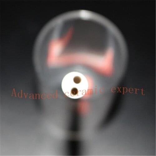 99.5%Al2O3 High Thermal Corundum Tube 8.0*2.0*10mm/Round Double-Bore Alumina Tube/Insulating Ceramics For Thermocouple Sensors