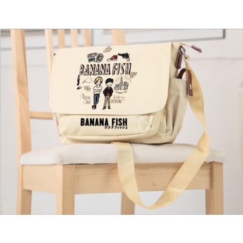 Anime BANANA FISH Ash Okumura Eiji Crossbody Canvas Shoulder Bag School