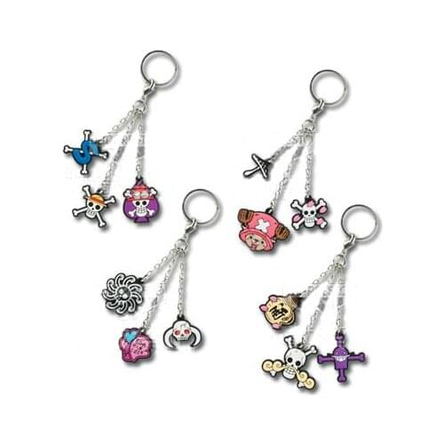 BANDAI One Piece Action Figure Genuine Ichiban Reward New Era Opening Chapter Whitebeard Pirates J Reward Pendant Key Ring Toy