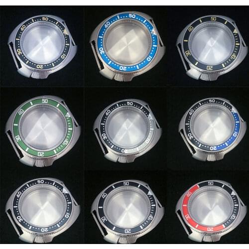 Watch case 41mm sapphire crystal stainless steel 316L with NH35/NH36 automatic movement 4 o’clock crown modification accessories