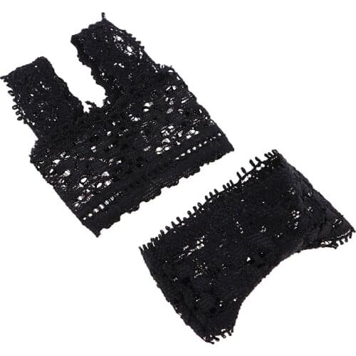 1/4 Black Lace Brace Underwear Top Brief Lingerie Set Doll Bra and Underwear Set for BJD Doll Clothes Decor