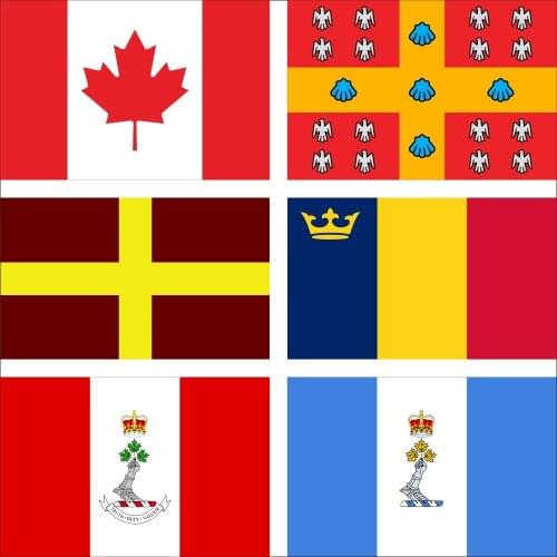 Canada Queens University Flag 3X5ft 90X150cm 100D Polyester Quebec And British Royal Military College Banner