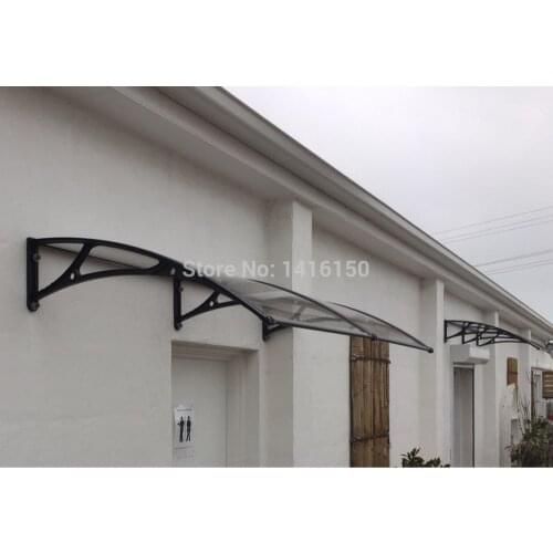 DS100200-A,100x200cm.home use door canopy,aluminum bracket with PC sheet door window canopy awnings